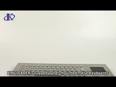 Промышленная панельная установка водонепроницаемая вандалоустойчивая металлическая клавиатура из нержавеющей стали с сенсорной панелью