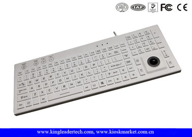 Купить Клавиатура кремния backlight FCC изготовленного на заказ CE белая с Trackball online manufacture