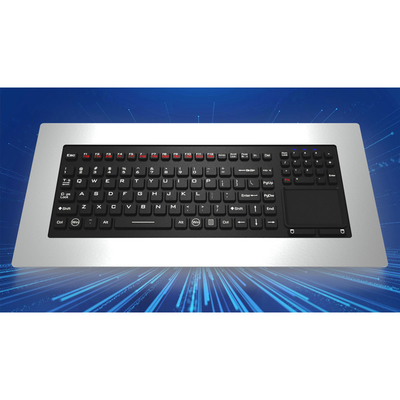 Купить IP65 Panelmount Stainless Steel Metal Silicone Industrial Medical Keyboard With Touchpad online manufacture