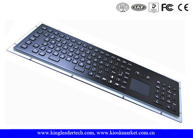 Купить Черная промышленная клавиатура киоска металла IP65 с Touchpad и функциональными клавишами online manufacture