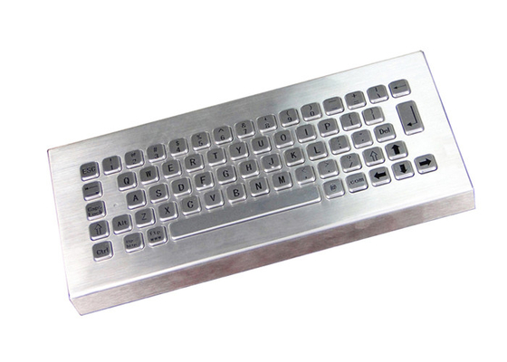 Waterproof Steel Industrial Desktop Keyboard 20mA For Workstation